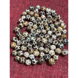 Combo 10 viên pumtek gỗ hoá thạch size 9-10 li đá phong thuỷ