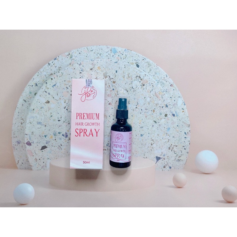 Xịt dưỡng tóc Premium Hair Growth Spray 50ml, nguyên liệu tự nhiên, giúp tóc chắc khỏe và giảm gãy rụng
