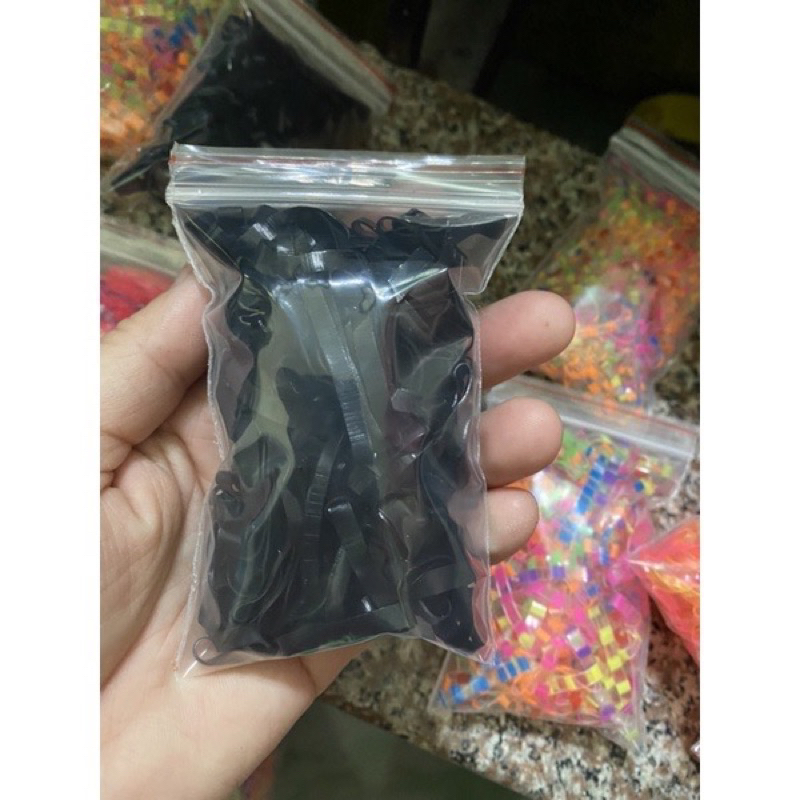 Dây chun đen buộc tóc cho bé