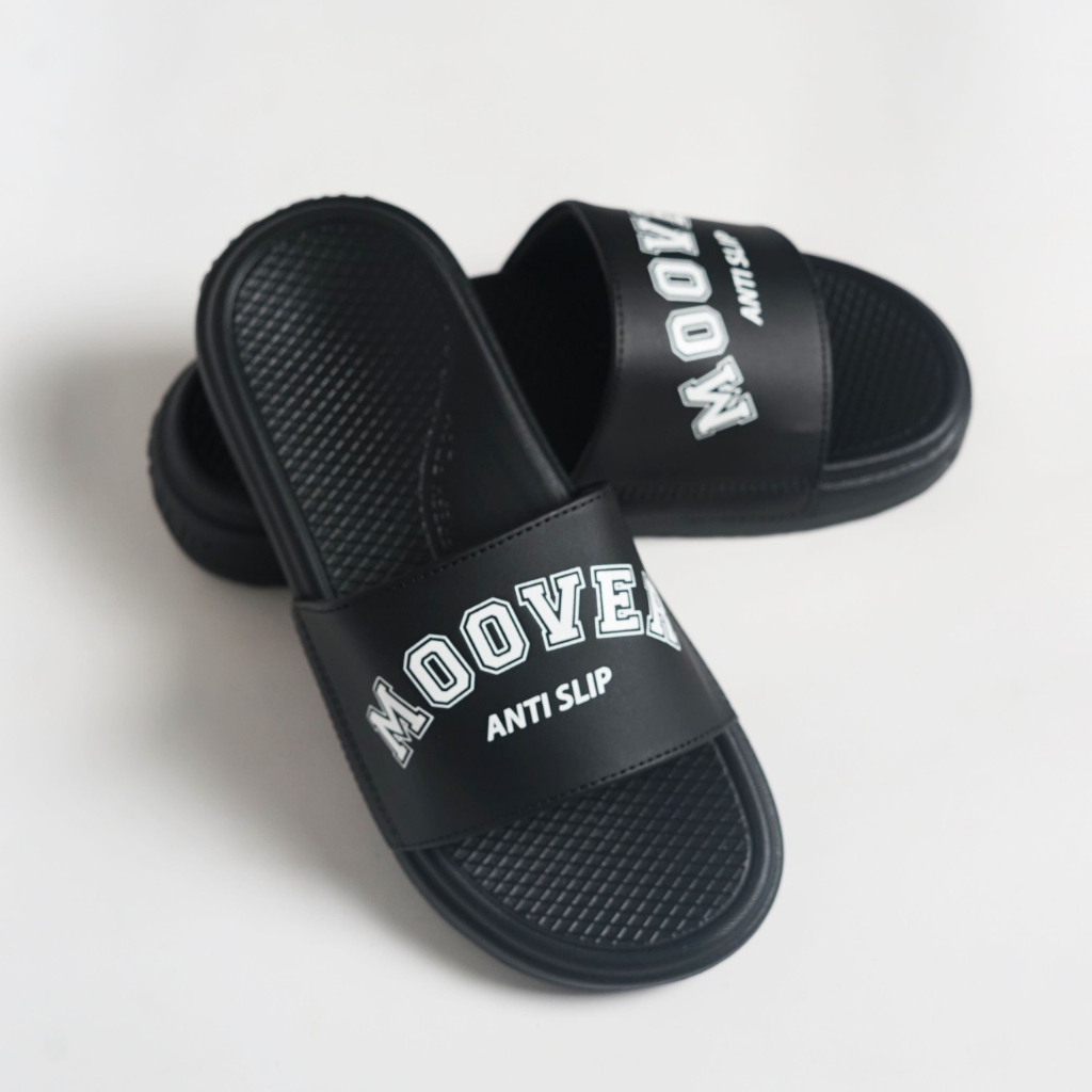 Dép quai ngang nam nữ MOOVER ANTI SLIP, thiết kế thời trang, êm chân, bền nhẹ, đế cao su, phù hợp mọi phong cách