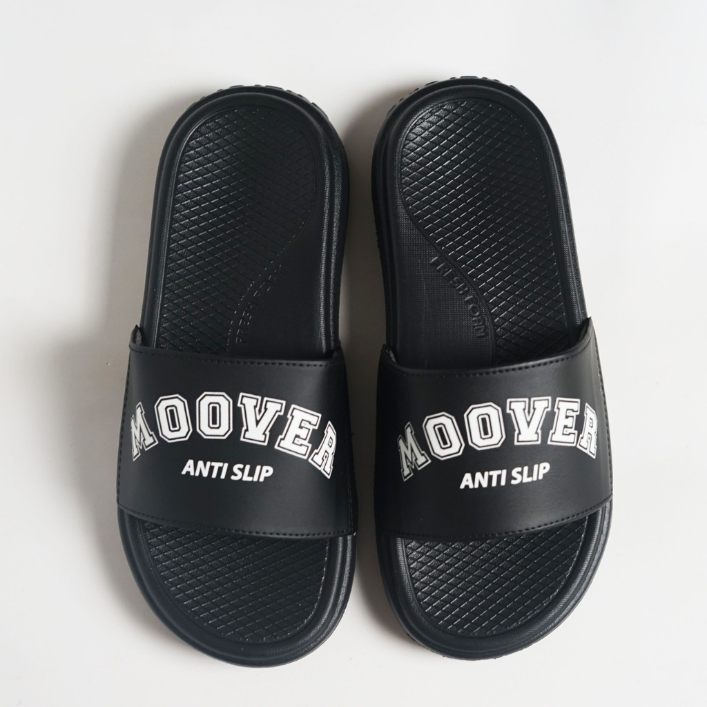 Dép quai ngang nam nữ MOOVER ANTI SLIP, thiết kế thời trang, êm chân, bền nhẹ, đế cao su, phù hợp mọi phong cách