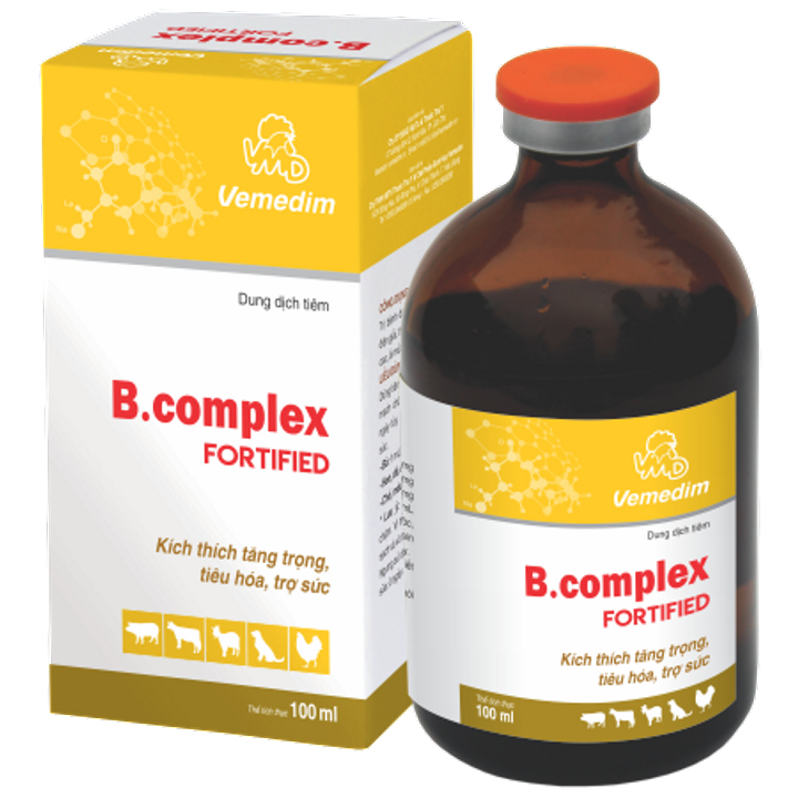 B COMPLEX FORTIFIED -  CHAI 100ML - CUNG CẤP CÁC VITA NHÓM B CHO VẬT NUÔI