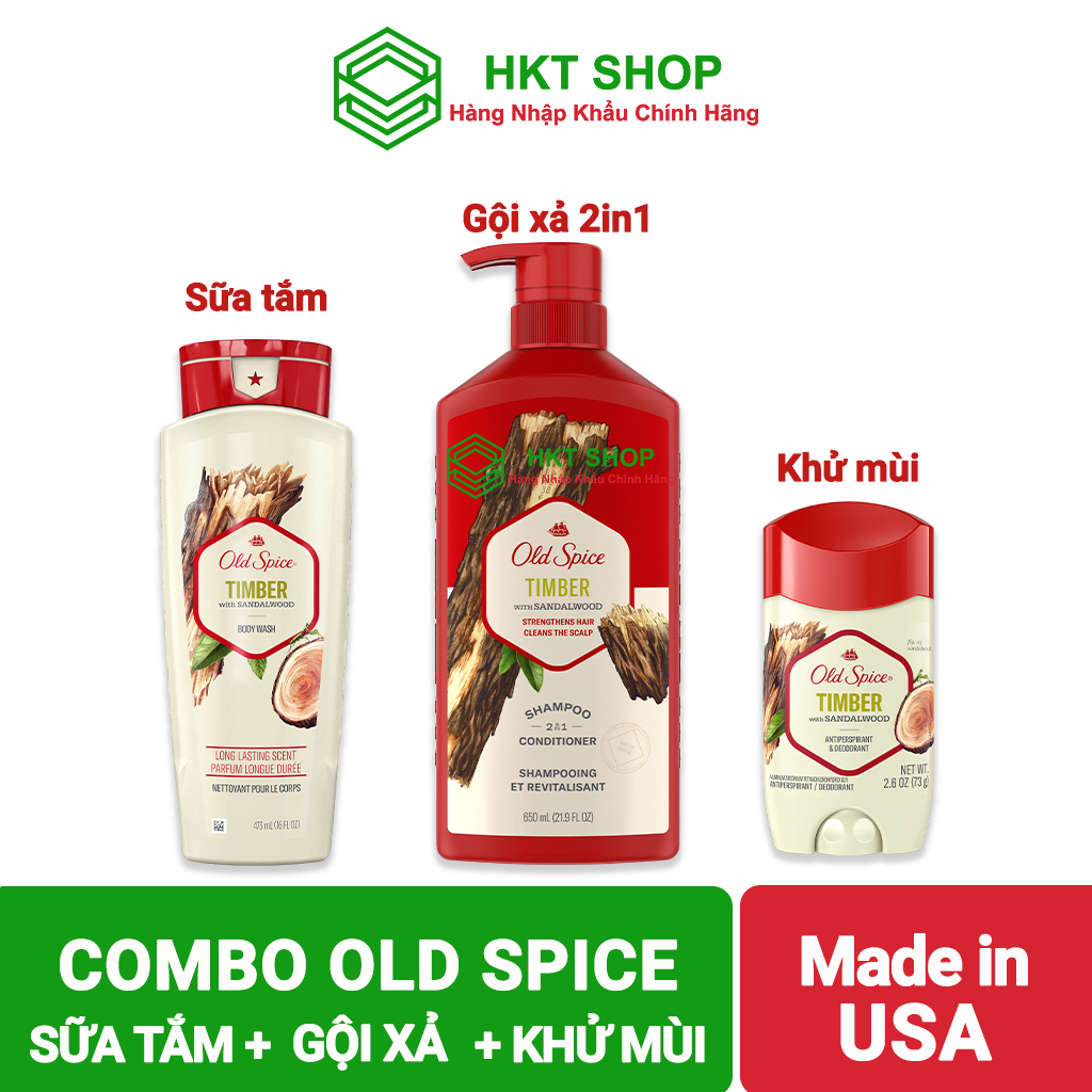 [USA] Combo Old Spice Timber_HKT shop