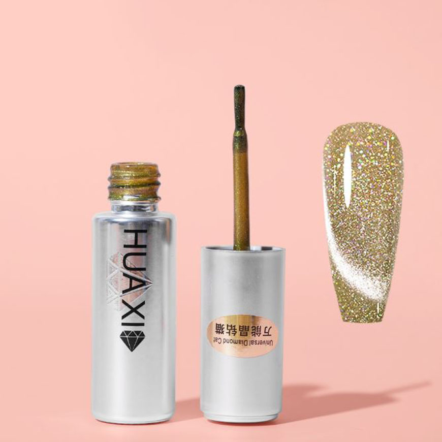 Sơn Móng Mắt Mèo Kim Cương Huaxi Lấp Lánh Siêu Sáng - Chính Hãng