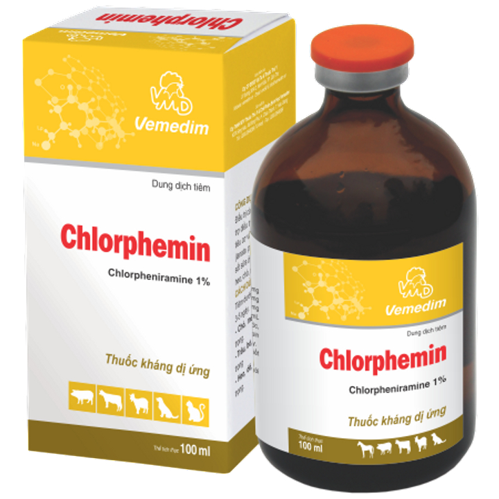 Chlorphemin - CHAI 100ML  KHẮC PHỤC  các phản ứng dị ứng