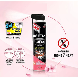Bình xịt diệt Kiến ARS Jet Ant Hương Hoa Anh Đào 500ml Ngăn kiến quay trở lại diệt tận ổ kiến vòi xịt nhỏ tận ổ