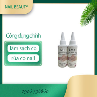 Nước rửa cọ b281 chai 60ml, dầu rửa cọ