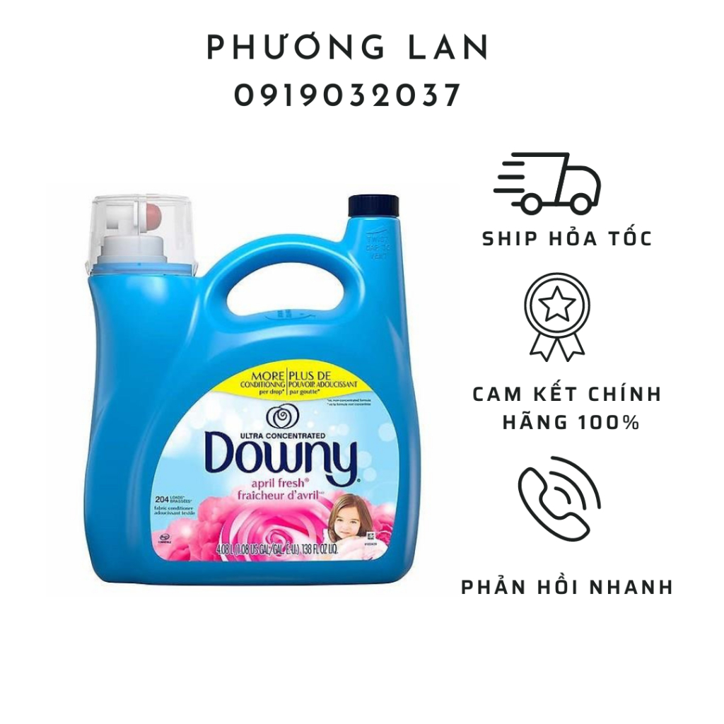 Nước Xả mềm vải Downy Ultra April Fresh- mỹ 4.88lit - Mỹ