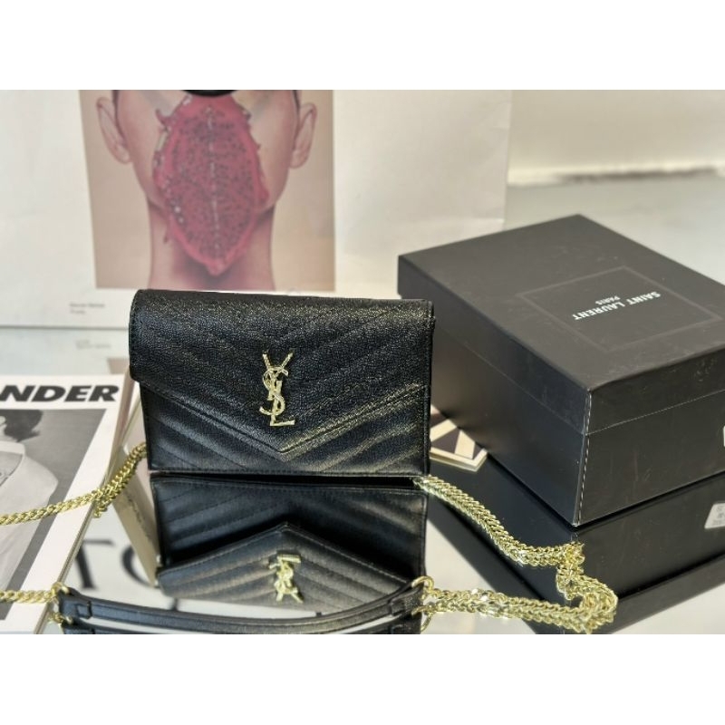 Túi đeo chéo nữ sz19cm y..s xinh xỉu tag vàng sáng bóng fullbox