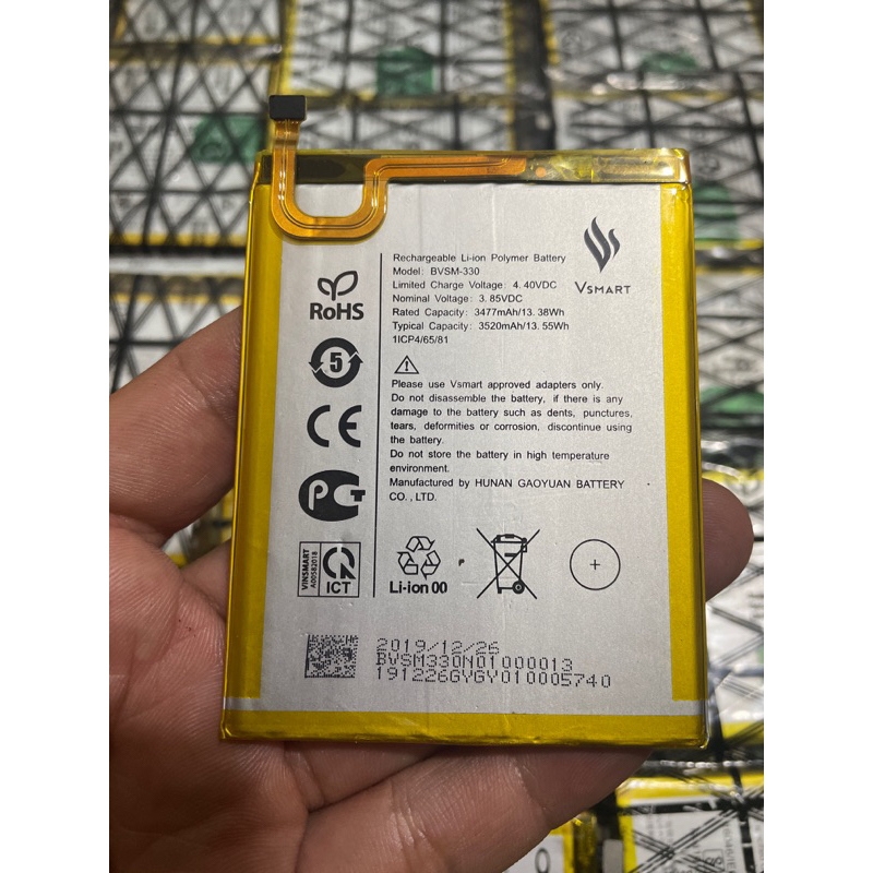 Pin vsmart Star 3  BVSM330 zin bóc máy, bảo hành 1 tháng