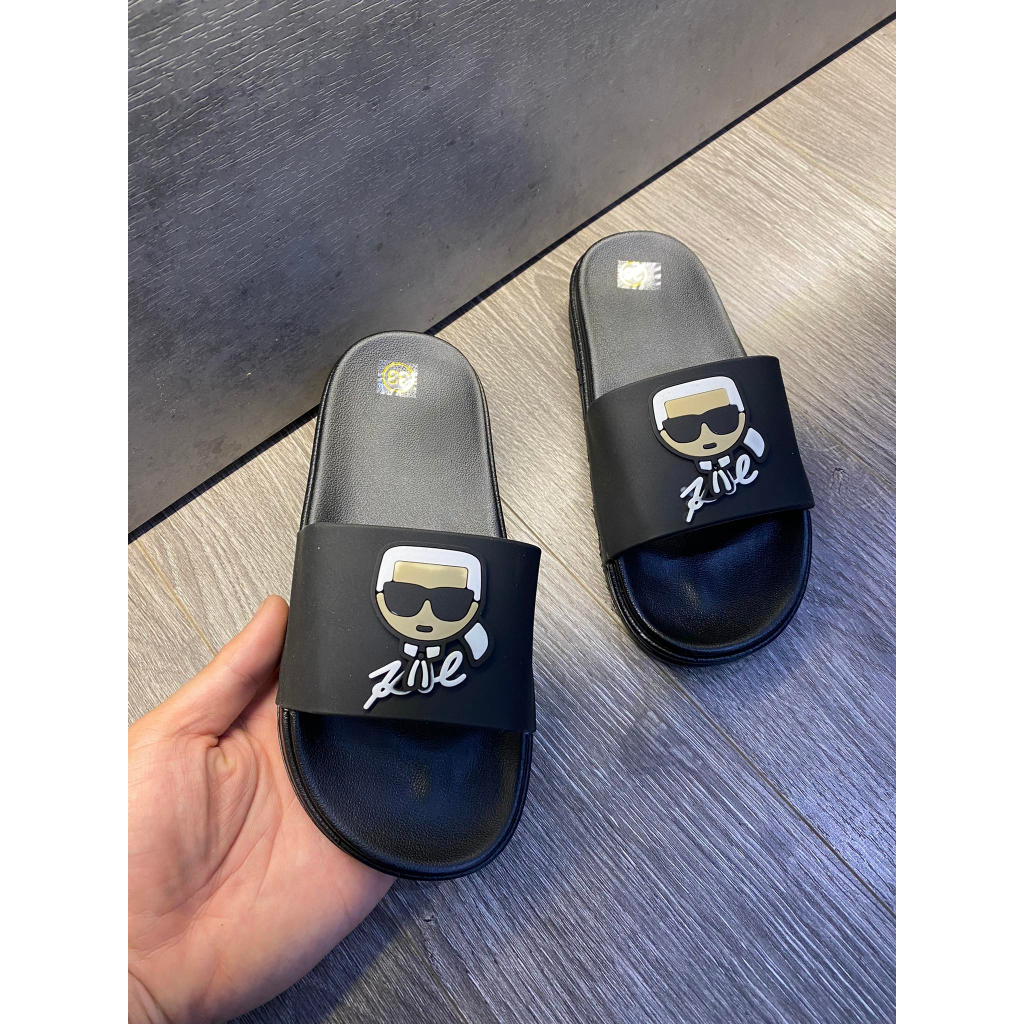 Dép trẻ em karl hoạt hình quai ngang cho bé từ 4 đến 14 tuổi - full sz 26 - 35