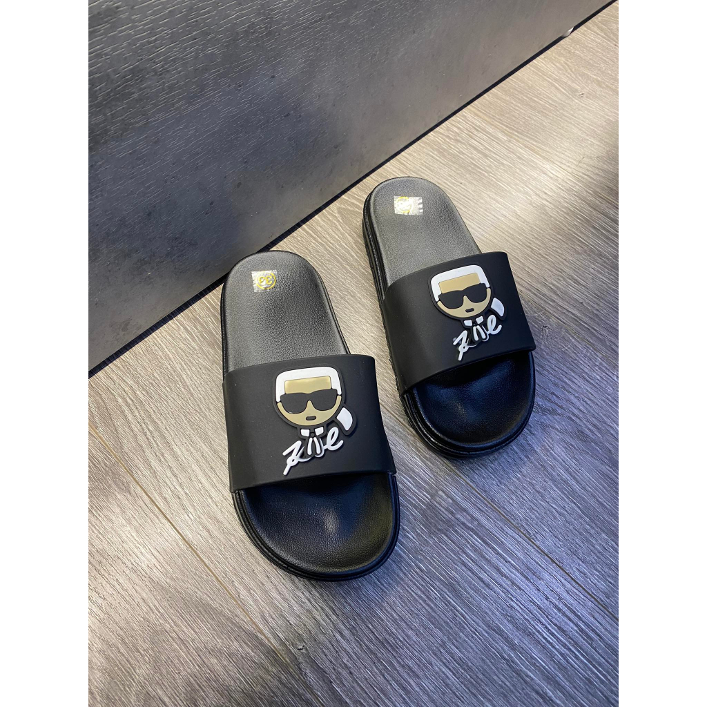 Dép trẻ em karl hoạt hình quai ngang cho bé từ 4 đến 14 tuổi - full sz 26 - 35