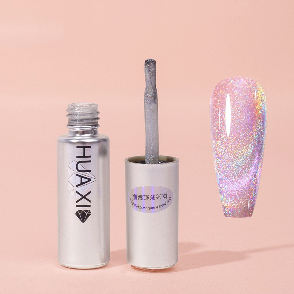 Sơn Móng Mắt Mèo Kim Cương Huaxi Lấp Lánh Siêu Sáng - Chính Hãng