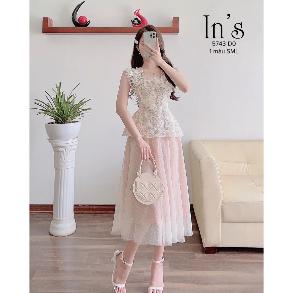 Váy Nữ Phối Lưới Thời Trang Sang Trọng , Đầm Thời Trang Nữ Dự Tiệc Kèm Chân Váy Siêu Xinh , HÀNG CAO CẤP | BigBuy360 - bigbuy360.vn
