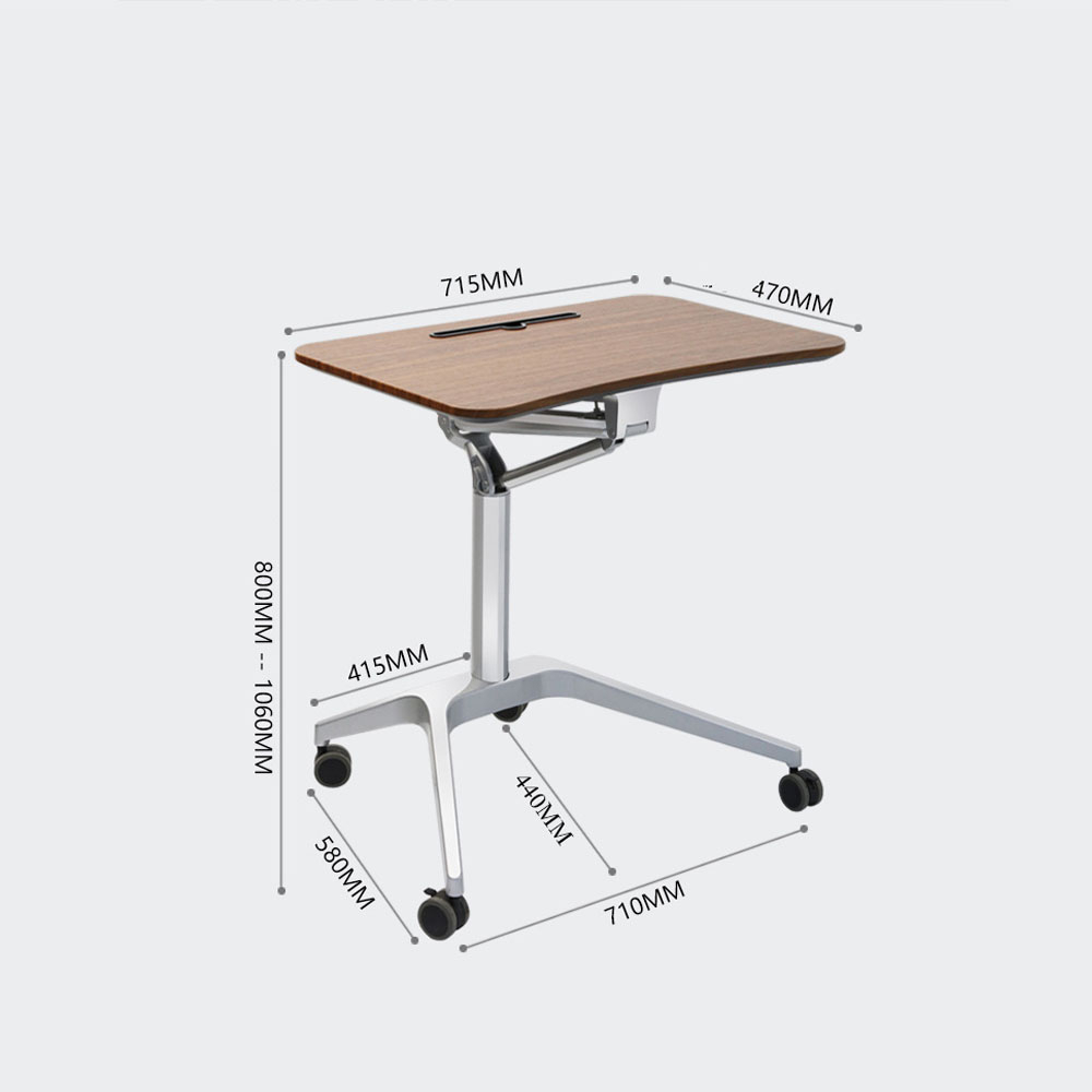 Bàn làm việc thông minh nâng hạ điều chỉnh nghiêng mặt bàn có bánh xe di động - Bàn đứng, Bàn laptop đa năng decor đẹp
