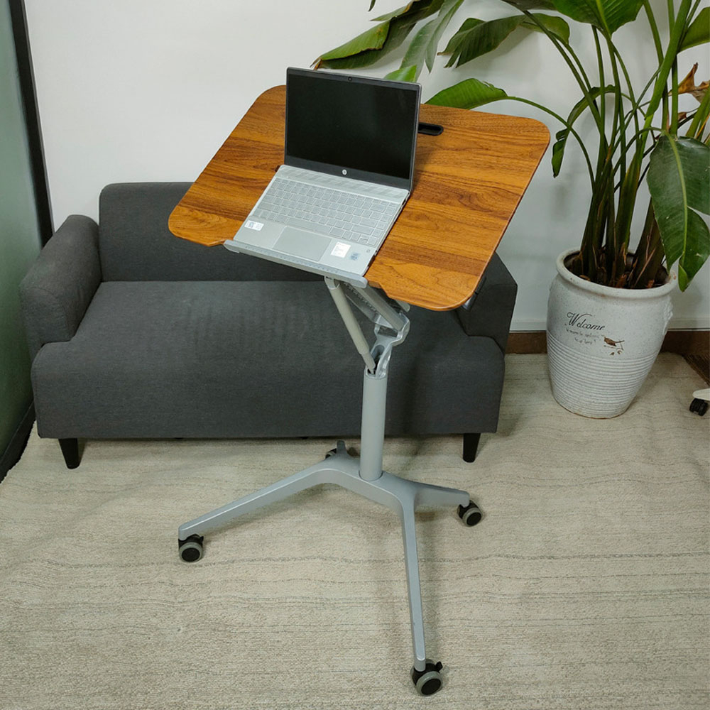 Bàn làm việc thông minh nâng hạ điều chỉnh nghiêng mặt bàn có bánh xe di động - Bàn đứng, Bàn laptop đa năng decor đẹp