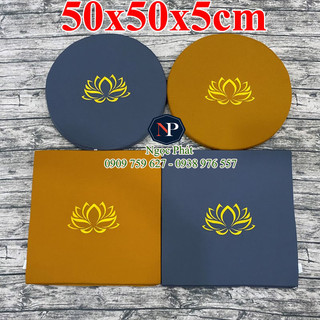 Đệm Ngồi Thiền MANDALA 50x50x5cm, Giúp Giảm Căng Thẳng - Siêu Bền Đàn Hồi BH 12 Tháng NGỌC PHÁT