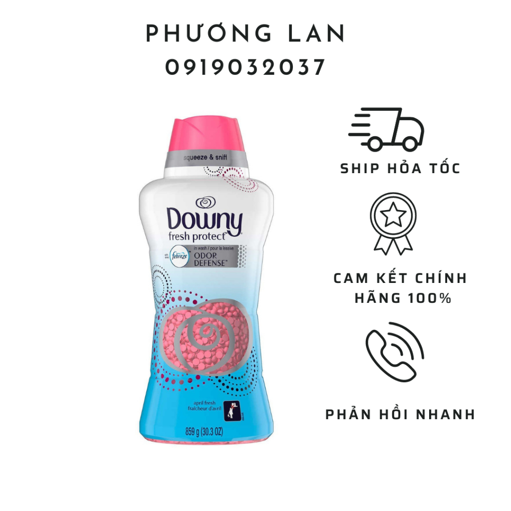 Viên xả thơm quần áo dạng hạt Downy 859g