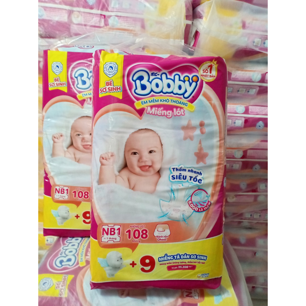 Miếng lót Bobby size NB1 108+9