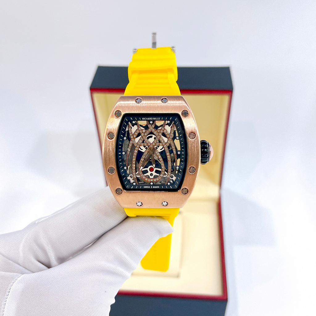 Đồng hồ nam Richard Mlle RM19-01, size mặt 44mm, chống nước 3ATM, máy pin,kính khoáng, 3 kim, bảo hành máy 12 tháng