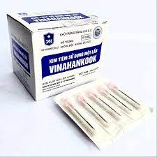 Hộp 100 cái kim 18G tách đáy sẹo rỗ, kim lấy thuoc, làm má lúm