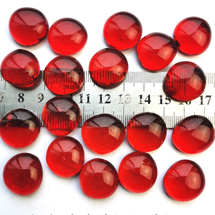 Viên sỏi trong, viên cuội trong suốt phụ kiện trang trí mosaic, trang trí DIY, thả bế cá