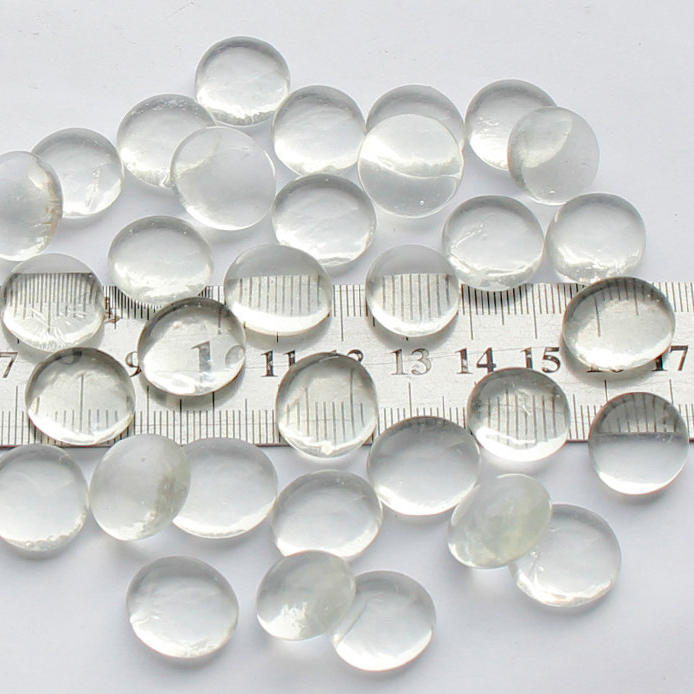 Viên sỏi trong, viên cuội trong suốt phụ kiện trang trí mosaic, trang trí DIY, thả bế cá