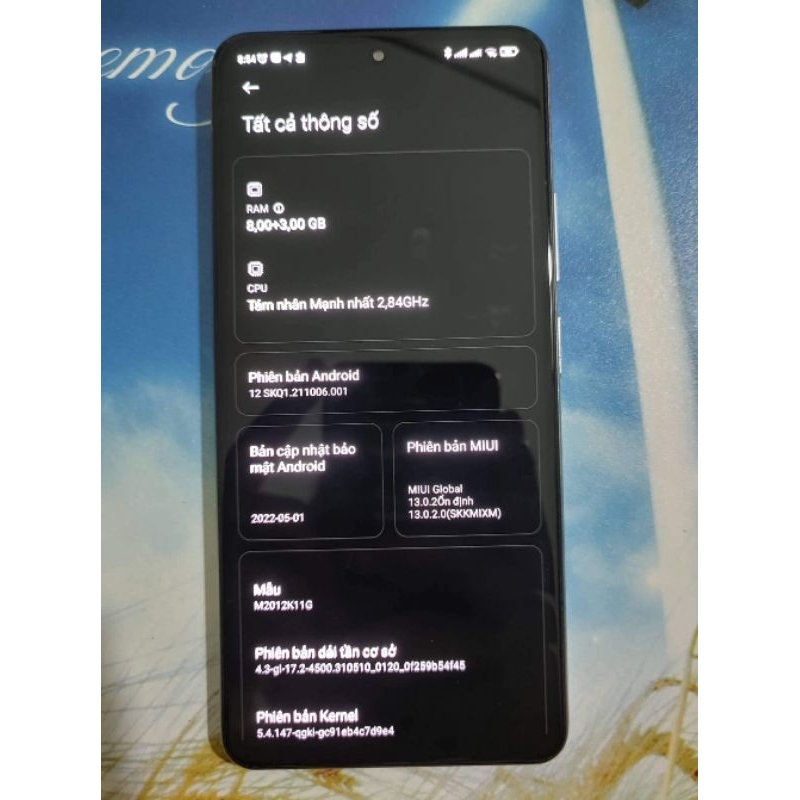 Điện thoại k40 Pro snap888 ram 8/256gb