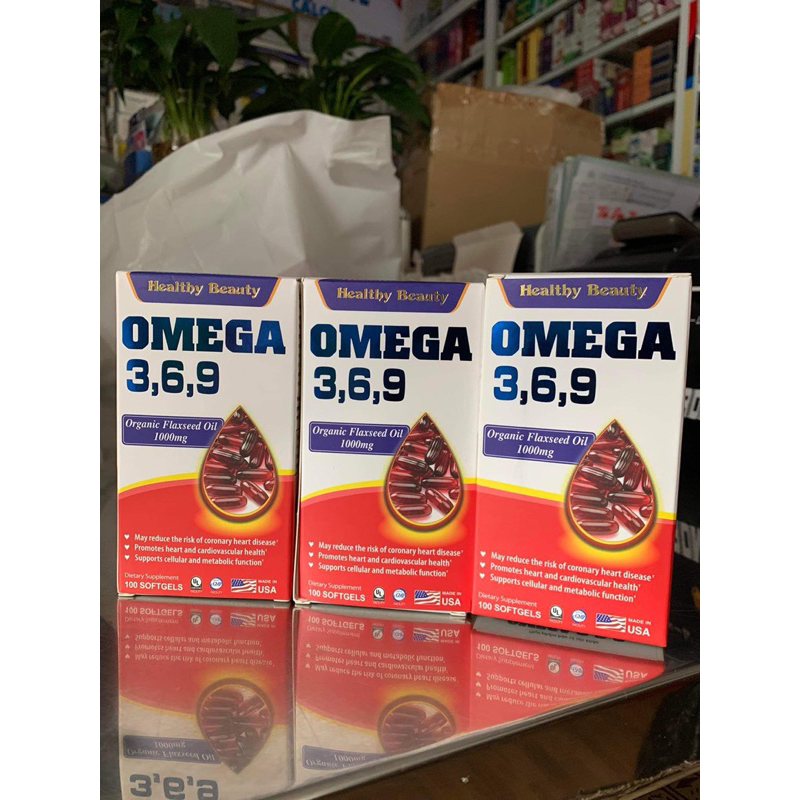 Viên uống dầu cá HB Healthy Beauty Omega 3 6 9