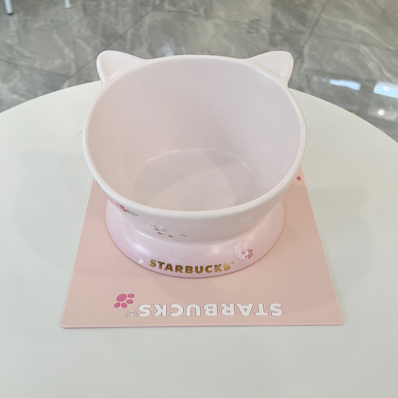 Bát ăn Starbuck cho chó mèo ✨, bát ăn sứ cho chó mèo