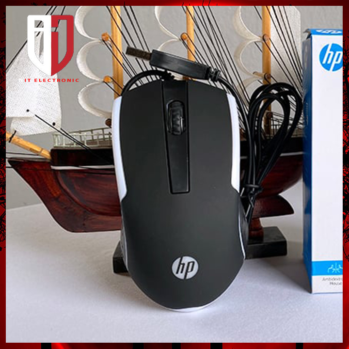 Chuột gaming máy vi tính có dây chính hãng HP M160 có led chuột Pc chơi game