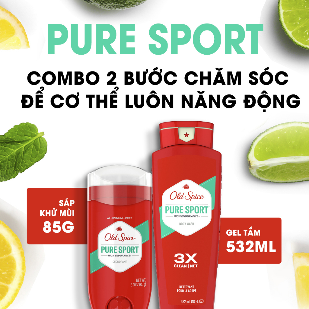 [USA] Combo Old Spice Pure Sport_HKT shop