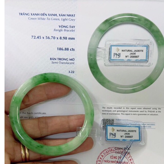 Vòng c thach bản liền cộng tròn đã kiểm định P.N.J