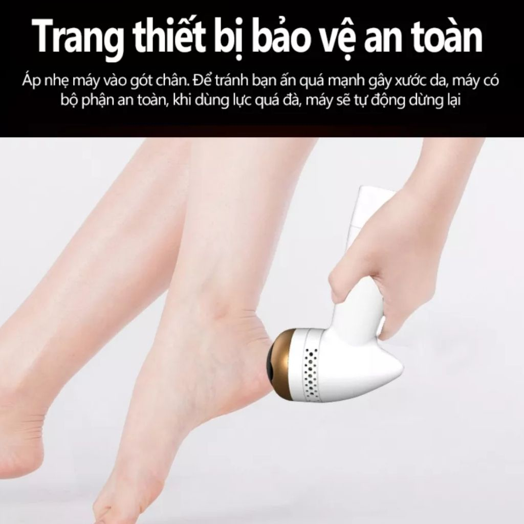 Máy chà gót chân JUSUKE động cơ mạnh mẽ pin dung lượng cao bảo hành 1 năm