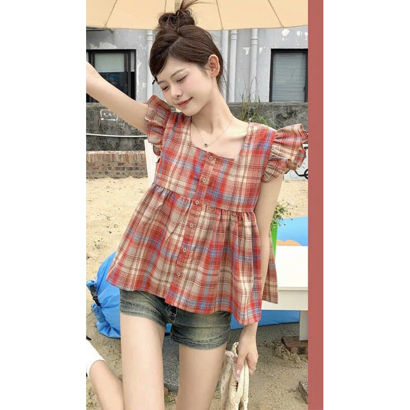 Áo bầu kẻ , chuẩn đẹp y ảnh