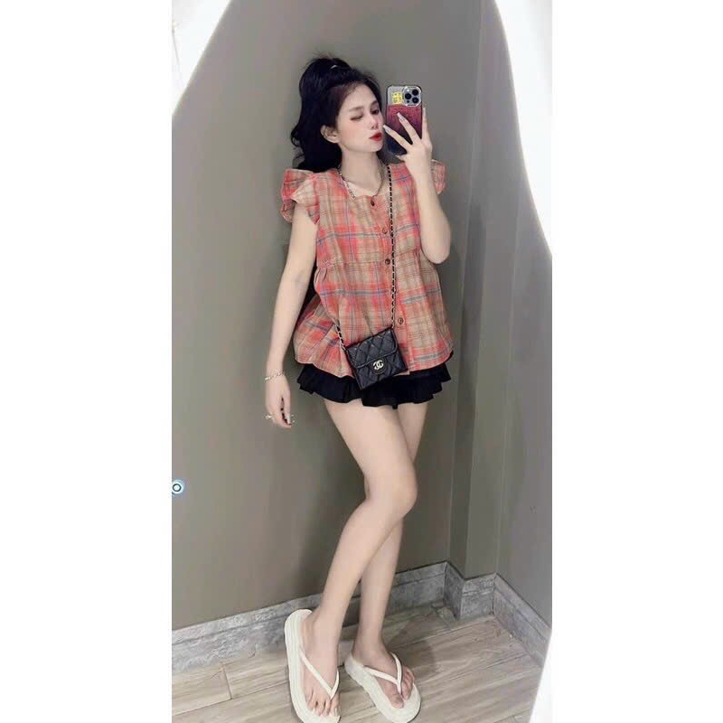 Áo bầu kẻ , chuẩn đẹp y ảnh