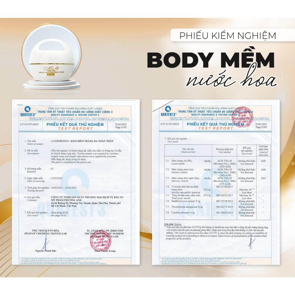 Kem trắng da body mềm dưỡng toàn thân A Cosmetics hương nước hoa Pháp dạng lotion 150g