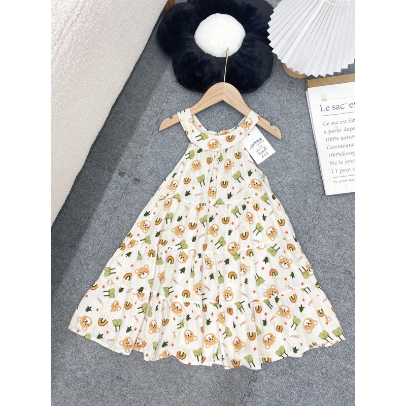 Váy lanh cao cấp cho bé yêu size đại