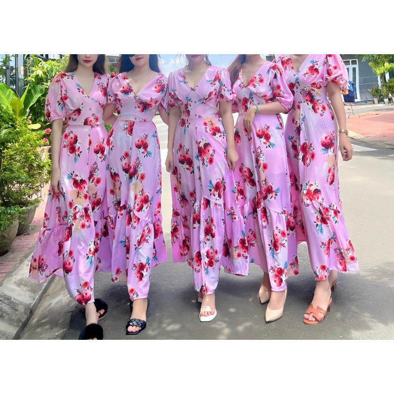 Mã A7 Đầm Thiết Kế Cổ Tym
