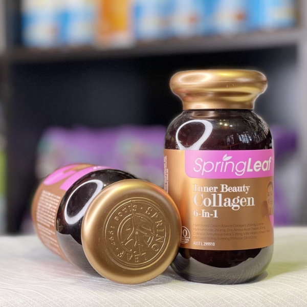 Viên collagen Spring Leaf Inner Beauty collagen 6-in-1 Advanced chính hãng Úc 90v / 180v chống lão hóa đẹp da