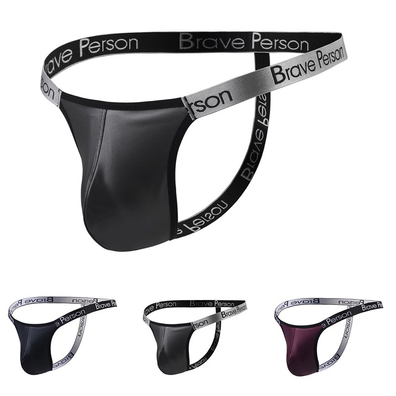 Quần lót nam lọt khe Brave Person giả da size M-XL