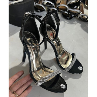 Giày cao gót đi tiệc mũi tròn da bóng gót cao 7-9p Bigsize 35-43