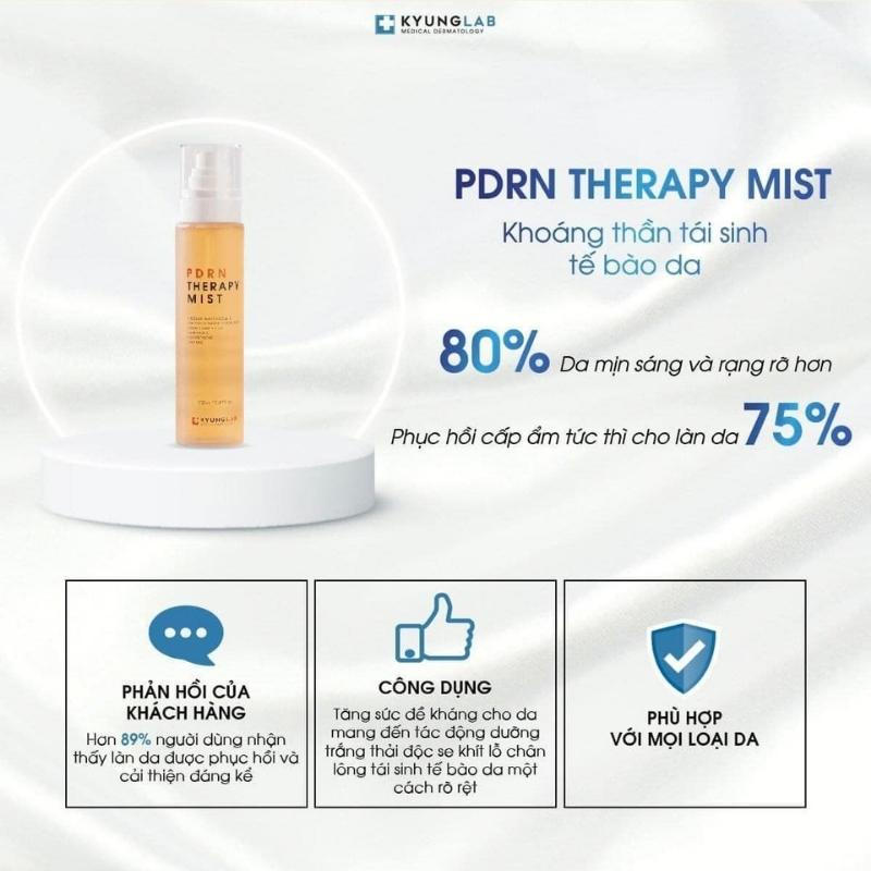 Xịt khoáng PDRN KyungLab 150ml, xịt khoáng tế bào gốc THERAPY MIST làm dịu da tức thì, khóa nền makeup | BigBuy360 - bigbuy360.vn