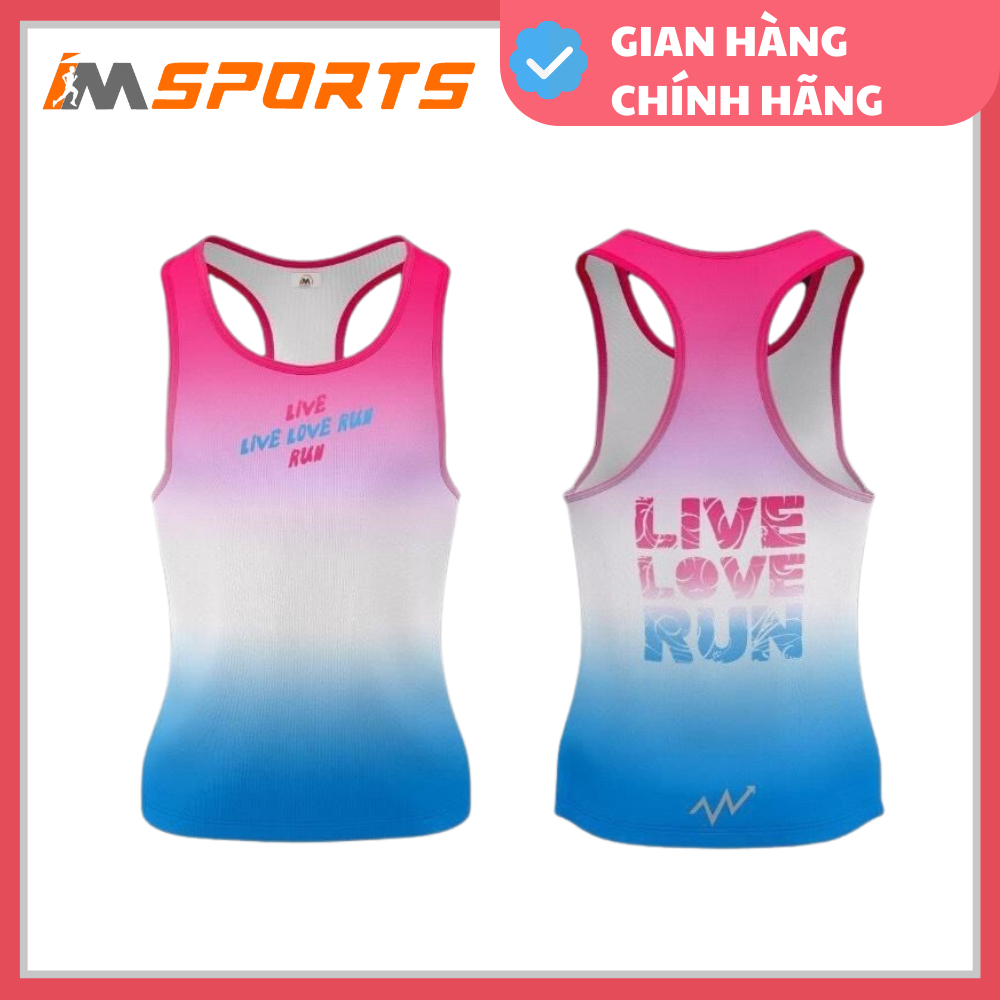 ÁO CHẠY BỘ IMSPORTS SINGLET NỮ - LIVE LOVE RUN
