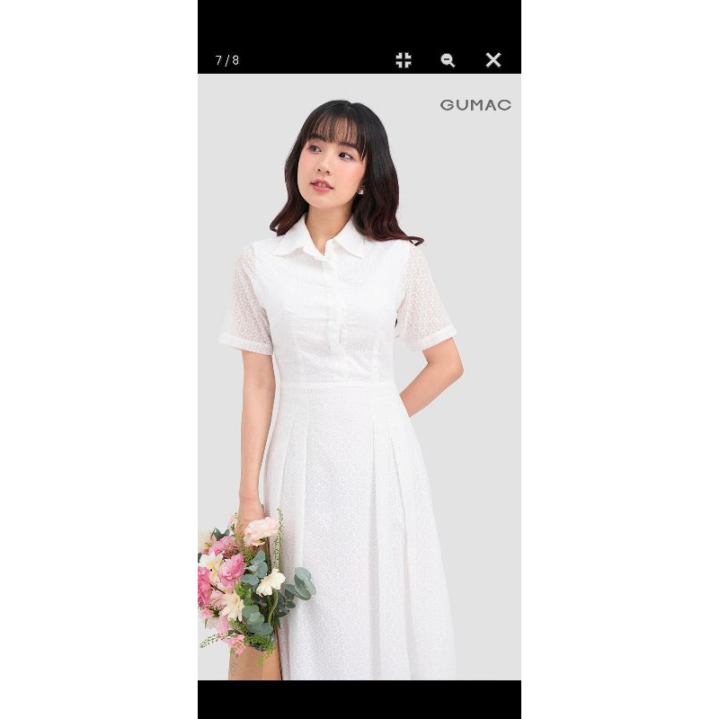 PASS Đầm trắng Gumac size S NEW