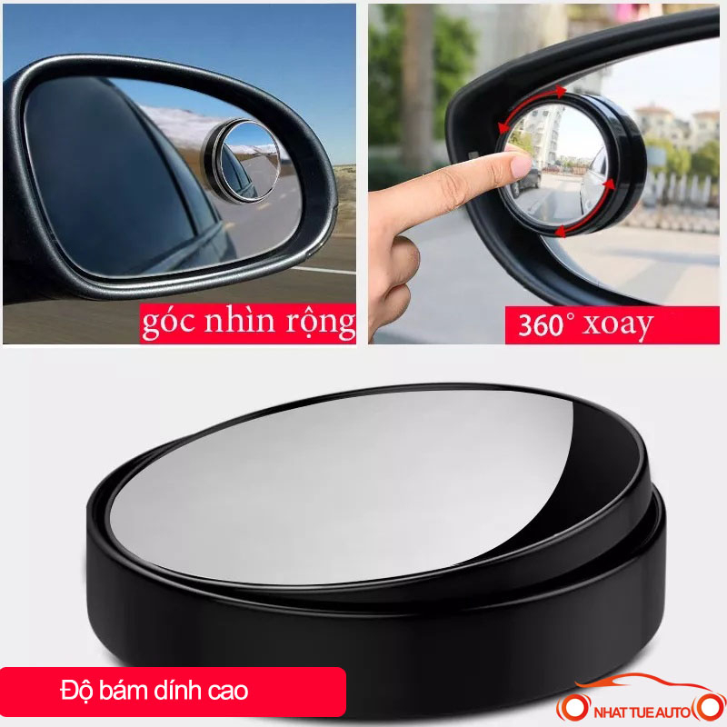 GƯƠNG CẦU LỒI, GƯƠNG SOI ĐIỂM MÙ XE Ô TÔ GÓC NHÌN RỘNG DỄ DÀNG QUAN SÁT