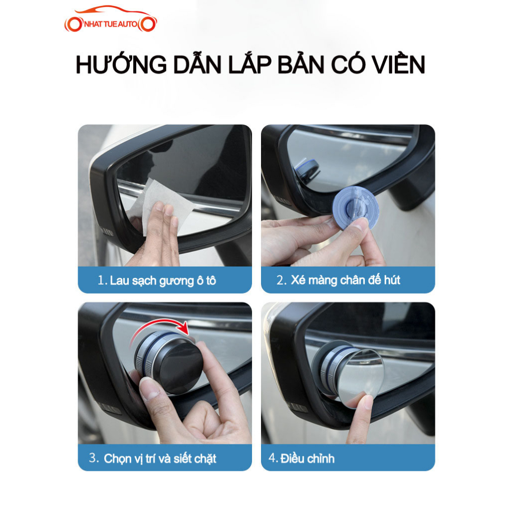 GƯƠNG CẦU LỒI, GƯƠNG SOI ĐIỂM MÙ XE Ô TÔ GÓC NHÌN RỘNG DỄ DÀNG QUAN SÁT