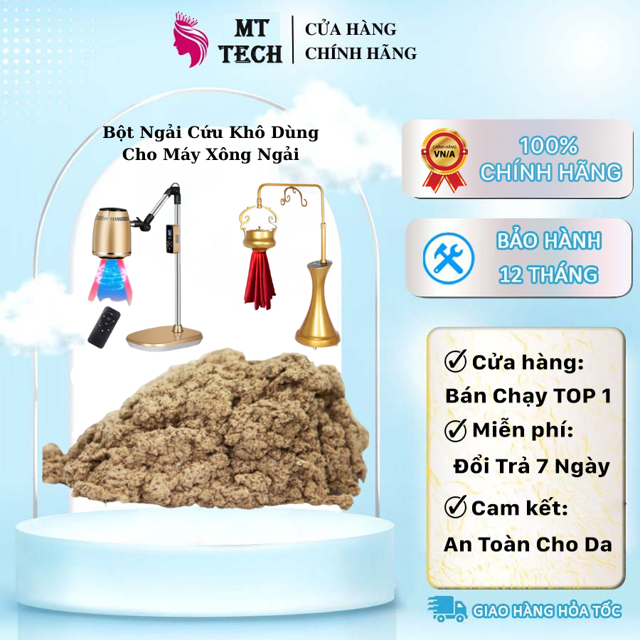 Bột Ngải Cứu Khô, Dùng Cho Máy Xông Ngải Dưỡng Sinh Đả Thông Kinh Lạc Liu Thông Khí Huyết.