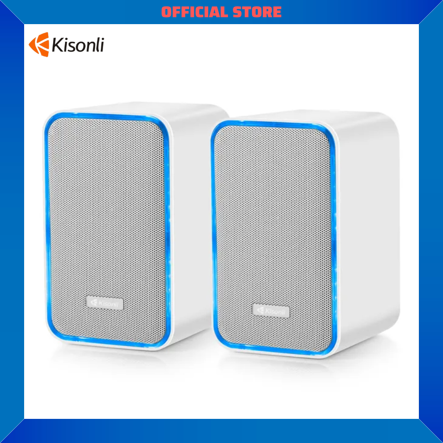 Loa Vi Tính Kisonli X21| Loa nghe nhạc Công suất 20W, Full Led RGB, Kết nối Bluetooth - Chính hãng, Bảo hành 12th- OBIBI