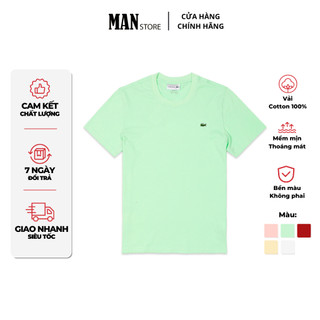 Áo thun nam tay ngắn cổ tròn trơn basic, vải cotton thoáng mát